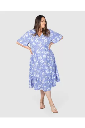 Love Your Wardrobe Juliet Print Midi Dress - Printed Dresses Juliet Print Midi Dress
