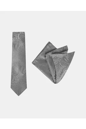 Buckle Paisley Tie & Pocket Square Set - Ties Paisley Tie & Pocket Square Set