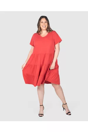 Love Your Wardrobe Indie Jersey Tiered Dress - Dresses Indie Jersey Tiered Dress