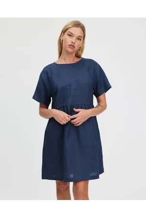 White By FTL Zavi Linen Dress - Dresses Zavi Linen Dress