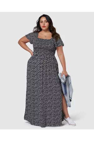 Sunday In The City Getting Down Print Maxi Dress - Printed Dresses Getting Down Print Maxi Dress