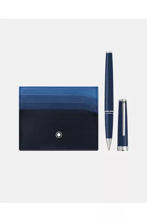Montblanc Rollerball PIX Blue & Meisterstück Pocket Holder 6cc Set - Wallets Rollerball PIX Blue & Meisterstück Pocket Holder 6cc Set