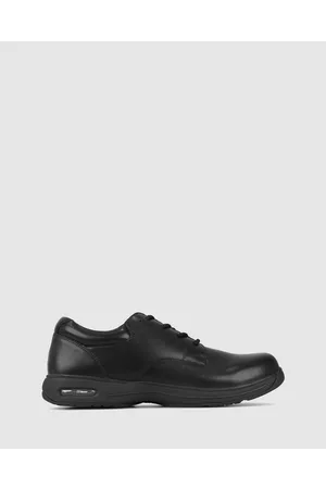 Airflex League E F Leather Lace Up School Shoes - School Shoes League E-F Leather Lace Up School Shoes
