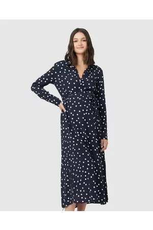 Ripe Maternity Spot Shirt Dress - Dresses Spot Shirt Dress