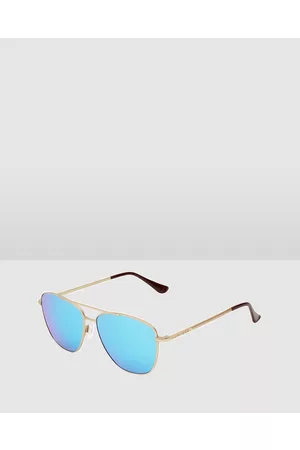 Hawkers HAWKERS Clear Blue LAX Sunglasses for Men and Women UV400 - Square HAWKERS - Clear Blue LAX Sunglasses for Men and Women UV400
