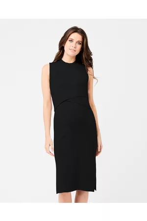 Ripe Maternity Layered Knit Nursing Dress - Bodycon Dresses Layered Knit Nursing Dress