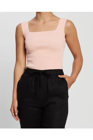White By FTL Becca Crepe Knit Top - Tops Becca Crepe Knit Top