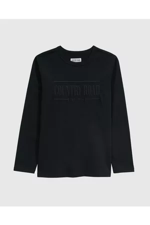 COUNTRY ROAD Teen Verified Australian Cotton Long Sleeve Heritage T shirt - Sweats & Hoodies Teen Verified Australian Cotton Long Sleeve Heritage T-shirt