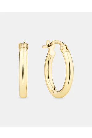 Michael Hill 14mm Hoop Earrings in 10kt Gold - Jewellery 14mm Hoop Earrings in 10kt Gold