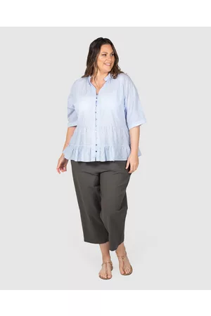 Love Your Wardrobe Alex Straight Leg Crop Casual Pants - Pants Alex Straight Leg Crop Casual Pants
