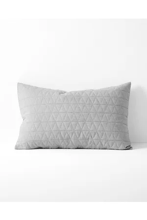 Aura Chambray Quilted Pillowcase - Home Chambray Quilted Pillowcase
