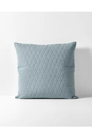 Aura Chambray Quilted European Pillowcase - Home Chambray Quilted European Pillowcase