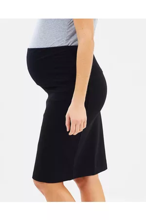 Angel Maternity Maternity Straight Cut Ponti Work Skirt - Pencil skirts Maternity Straight Cut Ponti Work Skirt