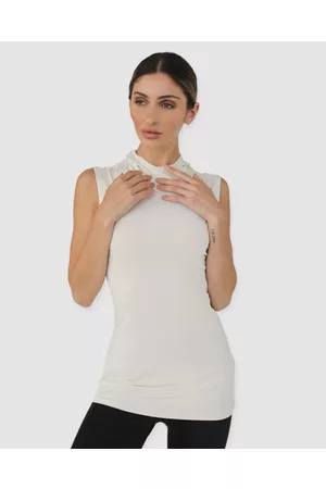 MOD SQUAD Luxe Sleeveless Hooded Tank Base Layer - Tops Luxe Sleeveless Hooded Tank Base Layer