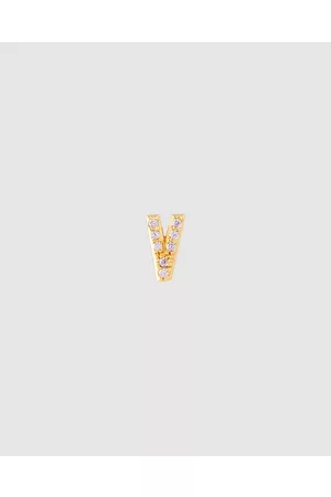 FAIRLEY Letter Stud V - Jewellery Letter Stud - V