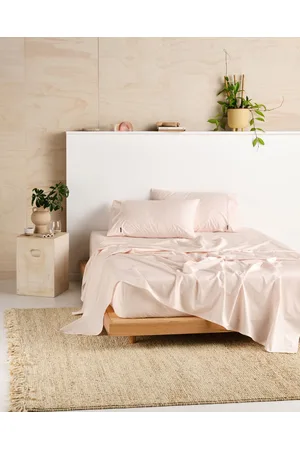 Linen House Vienna 300TC Cotton Percale Sheet Set - Home Vienna 300TC Cotton Percale Sheet Set