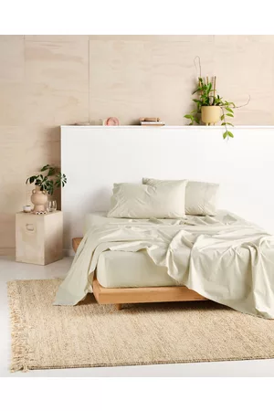 Linen House Vienna 300TC Cotton Percale Sheet Set - Home Vienna 300TC Cotton Percale Sheet Set