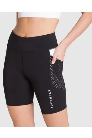 Rockwear Ruched Booty Shorts In Black