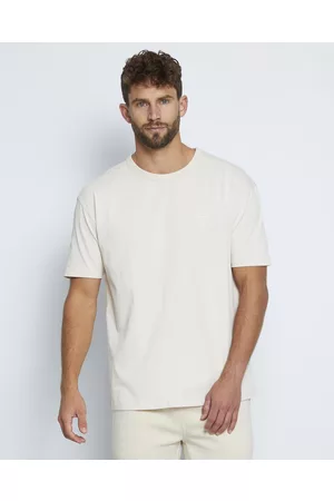 AM AM Logo Print Crew Neck Tee - Short Sleeve T-Shirts AM Logo Print Crew Neck Tee