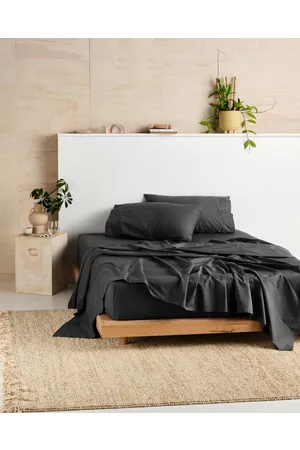 Linen House Vienna 300TC Cotton Percale Sheet Set - Home Vienna 300TC Cotton Percale Sheet Set