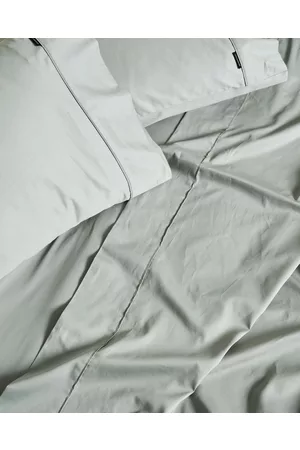 Linen House Augusta 500TC Cotton Sateen Flat Sheet - Home Augusta 500TC Cotton Sateen Flat Sheet