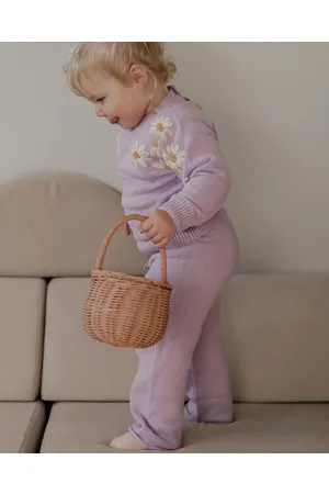 WITH LOVE FOR KIDS Blushing Knitted Pant Babies Kids - Pants Blushing Knitted Pant - Babies - Kids