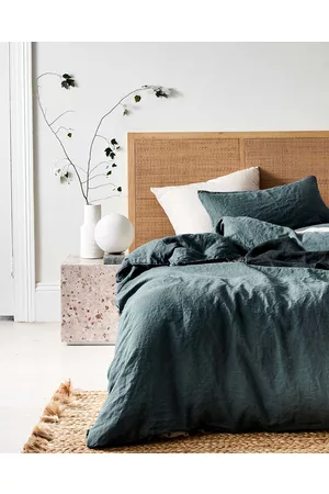 Aura Emile Linen Quilt Cover - Home Emile Linen Quilt Cover
