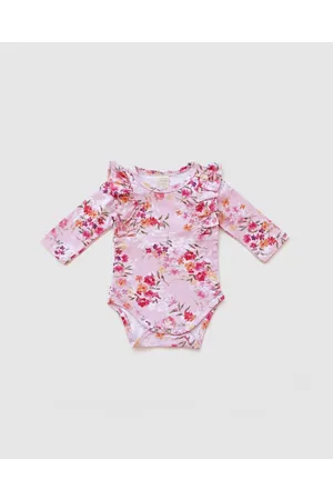 WITH LOVE FOR KIDS Shimmy Long Sleeve Onesie Babies - Bodysuits Shimmy Long Sleeve Onesie - Babies
