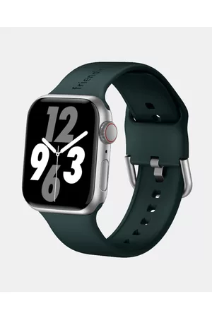 Friendie Silicone Band with Modern Silver Buckle – The Byron – Apple Compatible - Fitness Trackers Silicone Band with Modern Silver Buckle – The Byron – Apple Compatible