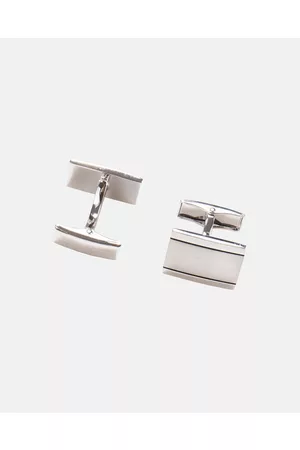 Geoffrey Beene Brushed Rectangular Cufflinks - Ties & Cufflinks Brushed Rectangular Cufflinks