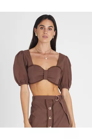 Heaven Garnet Lace Crop - Casual shirts Garnet Lace Crop