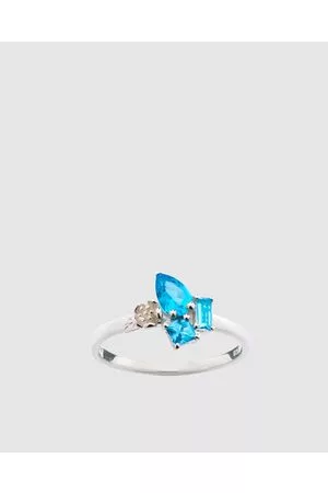 Karen Walker Rock Garden Mini Ring with Topaz - Jewellery Rock Garden Mini Ring with Topaz