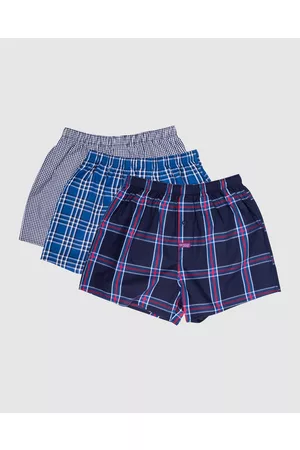 Mitch Dowd Regular Check Yarn Dyed Boxer Shorts 3 Pack - Underwear Regular Check Yarn Dyed Boxer Shorts 3 Pack
