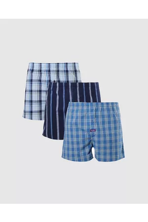 Mitch Dowd Classic Mixed Yarn Dyed Boxer Shorts 3 Pack - Underwear Classic Mixed Yarn Dyed Boxer Shorts 3 Pack