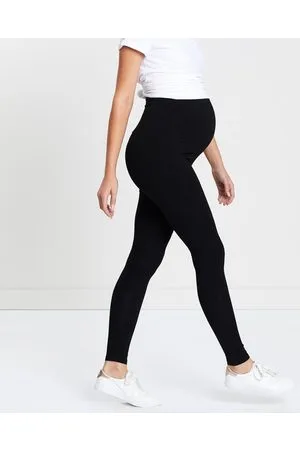 Angel Maternity Maternity 2 Pack Basic Full Length Leggings - Pants Maternity 2-Pack Basic Full Length Leggings