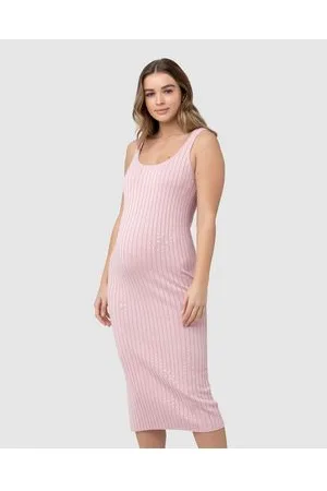 Ripe Maternity Carmen Rib Knit Dress - Bodycon Dresses Carmen Rib Knit Dress
