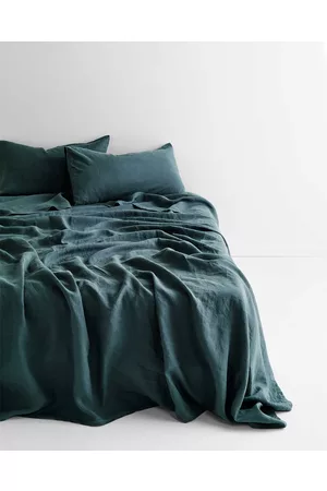 Aura Emile Linen Flat Sheet - Home Emile Linen Flat Sheet