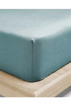 Aura Emile Linen Fitted Sheet - Home Emile Linen Fitted Sheet