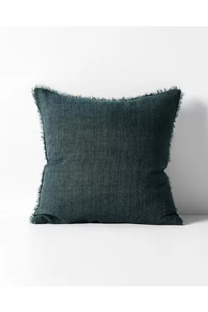 Aura Vintage Linen Fringe Cushion - Home Vintage Linen Fringe Cushion
