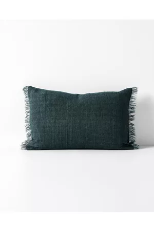 Aura Vintage Linen Fringe Rectangle Cushion - Home Vintage Linen Fringe Rectangle Cushion