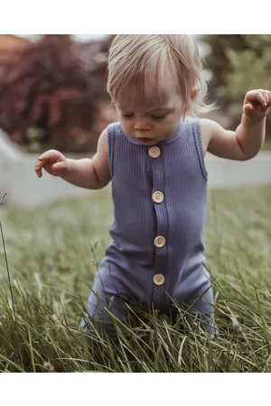 WITH LOVE FOR KIDS BASICS Wide Ribbed Romper Babies - Sleeveless BASICS Wide Ribbed Romper - Babies