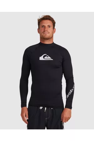 Quiksilver Mens All Time Long Sleeve Upf 50 Rash Vest - Swimwear Mens All Time Long Sleeve Upf 50 Rash Vest