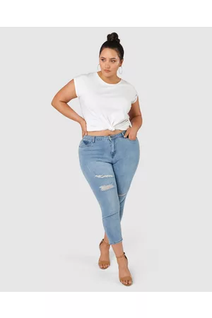 Indigo Tonic Bobbie Curve Crop Jeans - Crop Bobbie Curve Crop Jeans