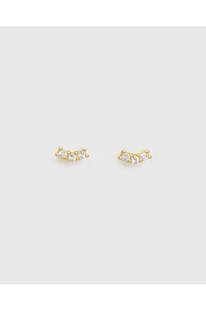 Kirstin Ash Contour Topaz Studs - Jewellery Contour Topaz Studs