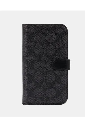 Coach iPhone 14 Pro Case in Signature Canvas in Grey - Size One