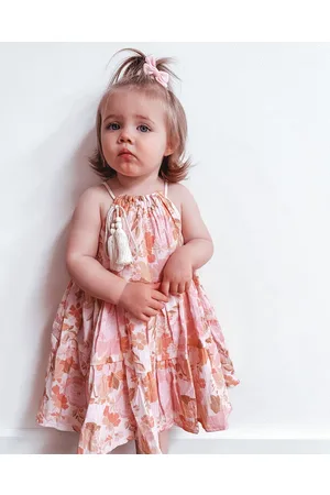 WITH LOVE FOR KIDS Cotton Muslin Dress Babies Kids - Printed Dresses Cotton Muslin Dress - Babies - Kids