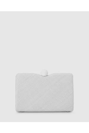 Olga Berg Cece Straw Weave Box Bag - Clutches Cece Straw Weave Box Bag