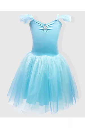 Pink Poppy Princess Sapphire Velvet Dress with Ombre Tulle Skirt - Dresses Princess Sapphire Velvet Dress with Ombre Tulle Skirt