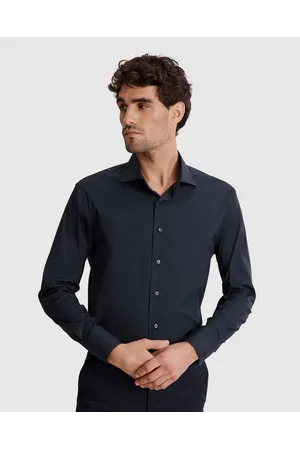 COUNTRY ROAD Tailored Fit Super Fine Cotton Stretch Shirt - Shirts & Polos Tailored Fit Super Fine Cotton Stretch Shirt