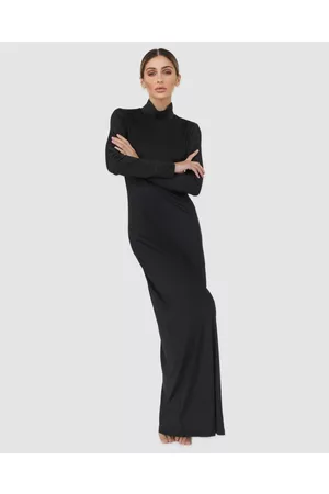 MOD SQUAD Luxe Long Sleeve Slip Dress Base Layer - All base Layers Luxe Long Sleeve Slip Dress Base Layer